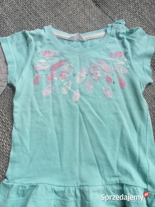 Bluzeczki na krótki rękaw w rozmiarze 9298 6 2 lata+