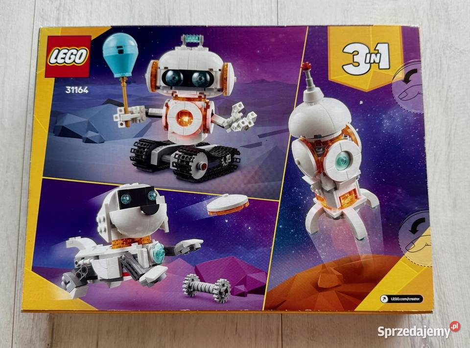 NOWE LEGO klocki Kosmiczny robot CREATOR 3 w 1 Łódź sprzedam