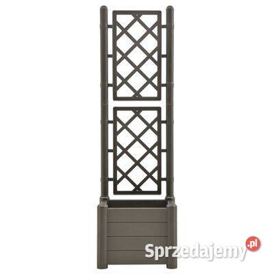 vidaXL Skrzynia na rośliny z trejażem 43x43x142 Donice
