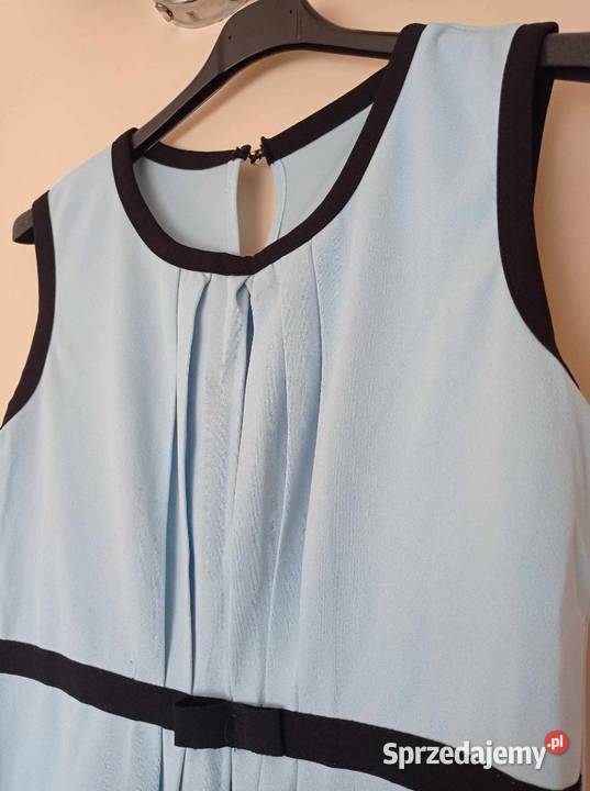 Błękitna bluzka bez rękawów Bluzki i koszule Hajnówka