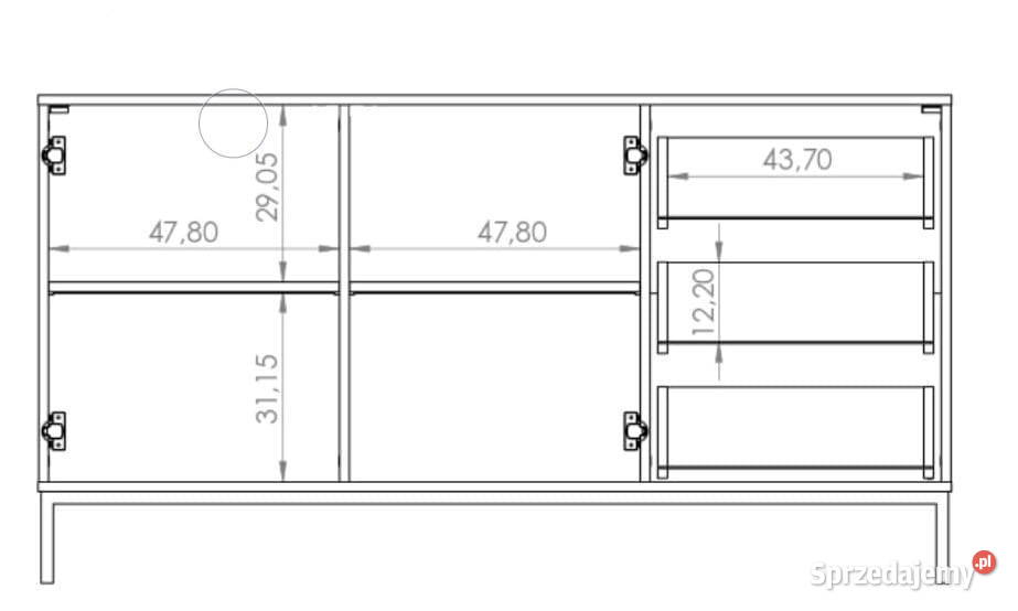 Komoda Pula K2D3SZ Darmowa dostawa Wieruszów