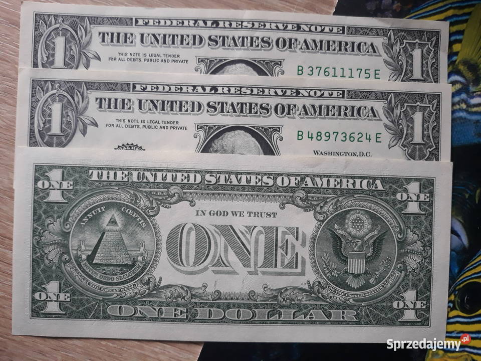 3 x 1 Dolar G Washington 2017 r mennicze każdy Konin sprzedam