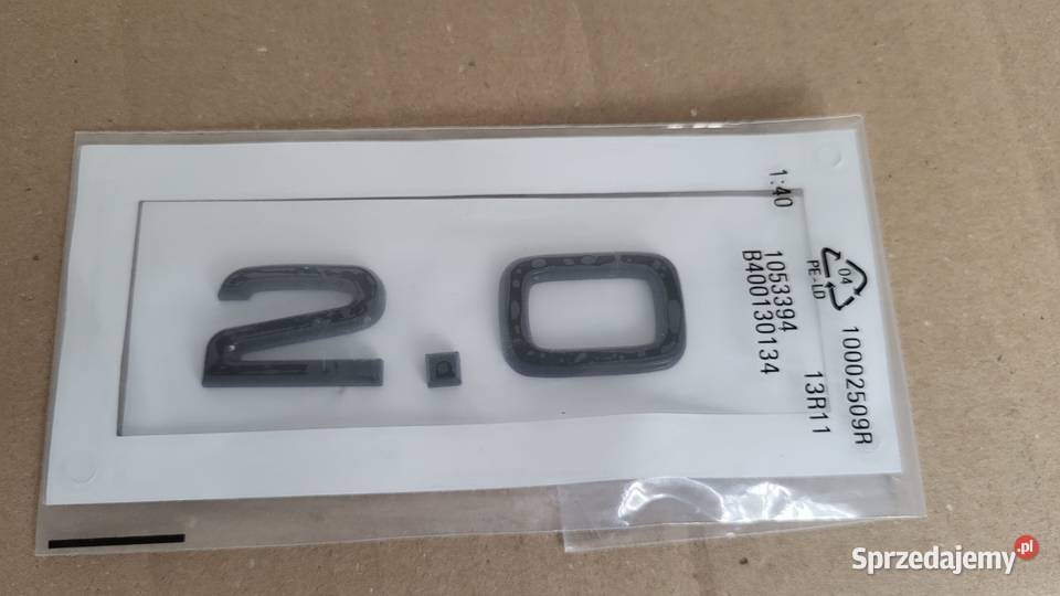 NOWY emblemat klejany 20 czarny znaczek połysk Zamość sprzedam