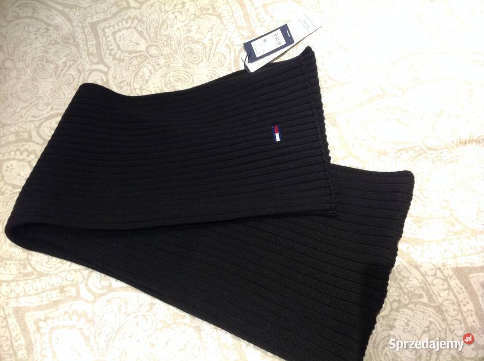 Ciepły Długi Szalik Szal TOMMY HILFIGER JEANS Nowa Sól