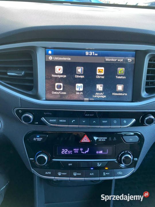 Hyundai IONIQ LED navi podgrz fotkier kamera gniazdo USB śląskie Żory