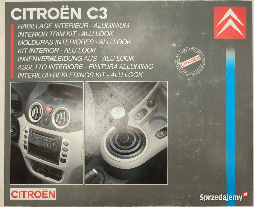 ZESTAW NAKŁADEK LEWARKA ALUMINIUM CITROEN C3
