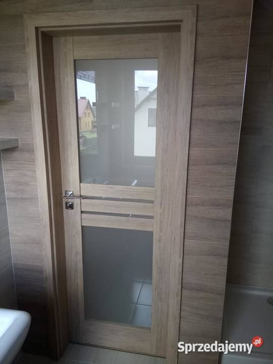 DRZWI Z NAKŁADKĄ MASKUJĄCĄ STARĄ FUTRYNĘ OBUDOWA Drewno Puławy