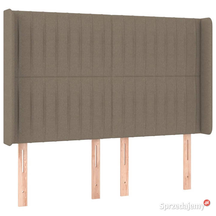 Zagłówek do łóżka z LED taupe 147x16x118128 Warszawa