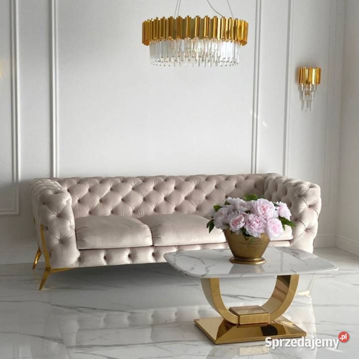 Luksusowa Luksusowa Sofa Glamour DIVA GOLD 235 sprzedam