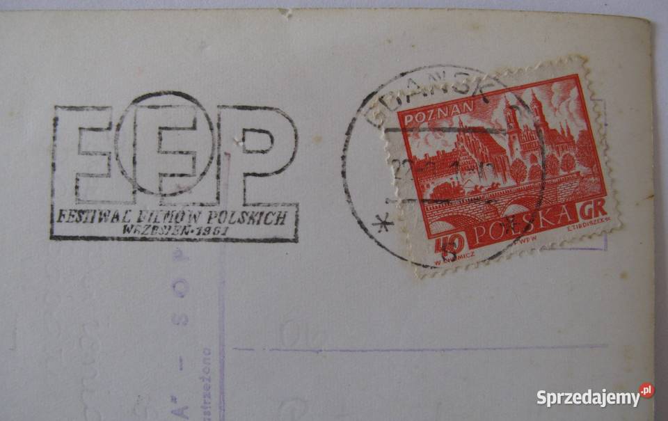 Pocztówka Sopot z pieczątką Festwal Filmów Antyki, Sztuka, Kolekcje Dąbrowa Górnicza