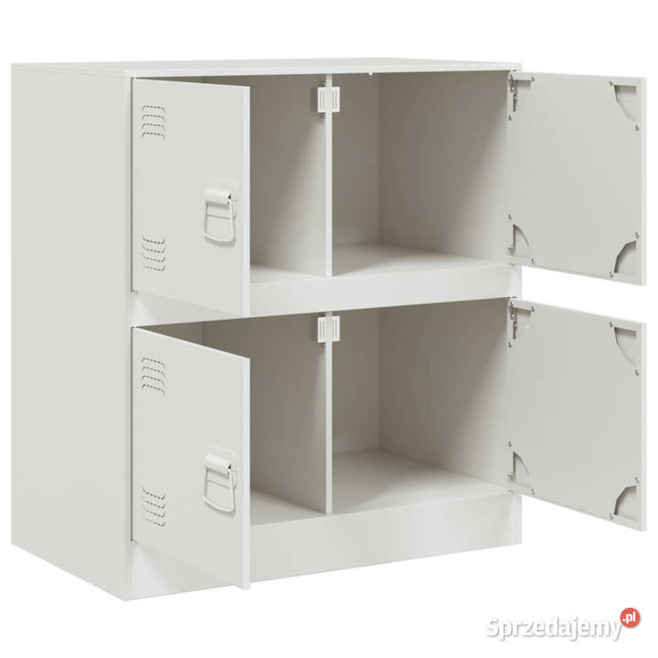 Szafka boczna biała 67x39x73 stal WM841654 mazowieckie Warszawa