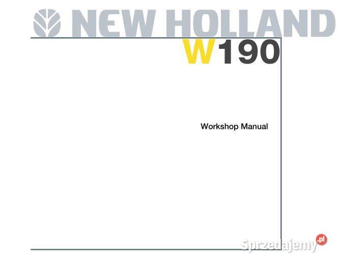 Fiat Holland Hitachi W170 W190 instrukcja motoryzacja, transport Kielce