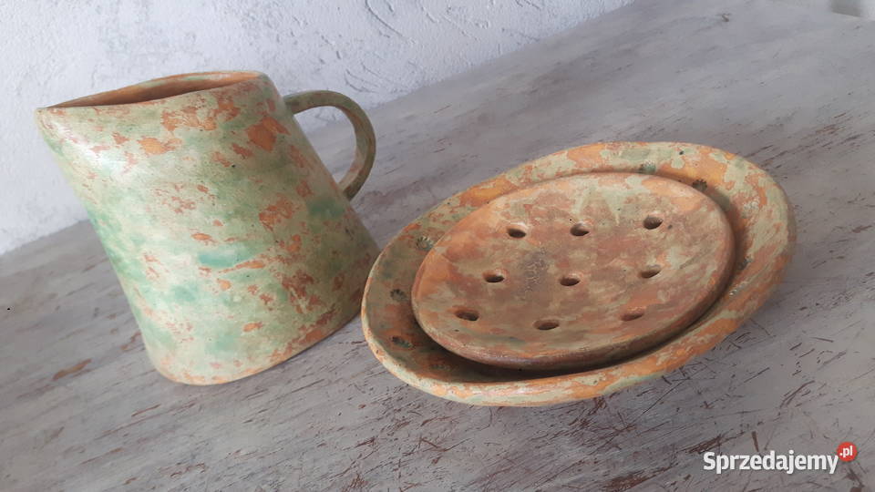 Zestaw naczyń ceramicznych ręcznie wykonanych Otwock sprzedam