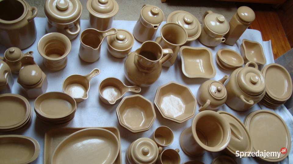 Bolesławiec piaskowy 64 elementy beżowy Warszawa