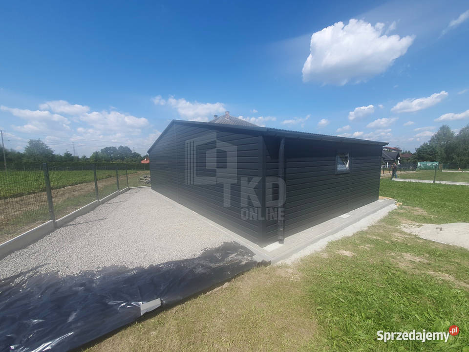 Garaż Blaszany 9x6 3x Brama 2x okno rynny TKD104 Ciechanów