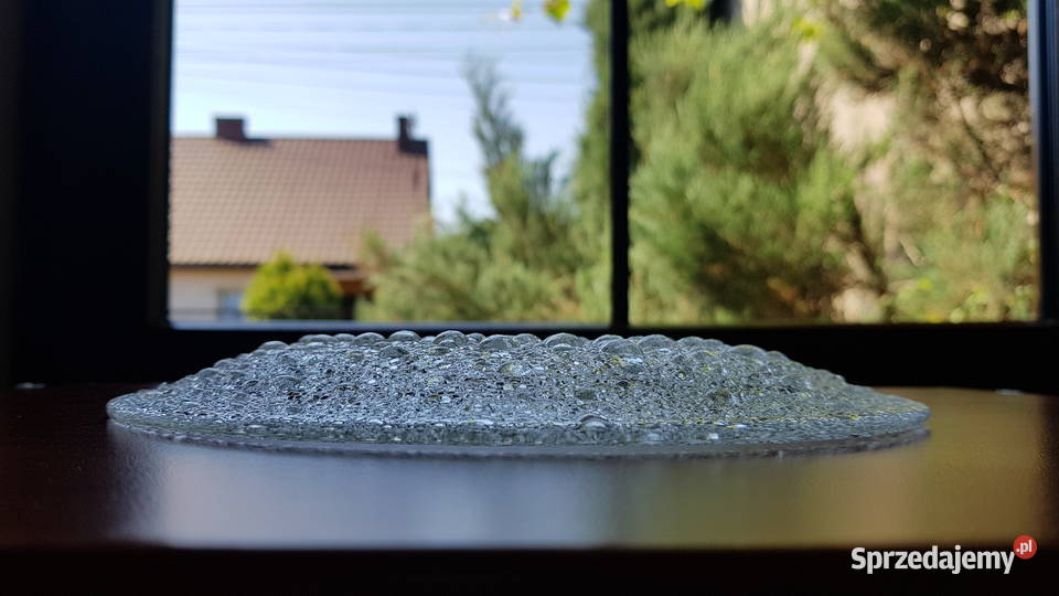 Talerz Asteroid ok 235 Ząbkowice szkło PRL śląskie Dąbrowa Górnicza sprzedam