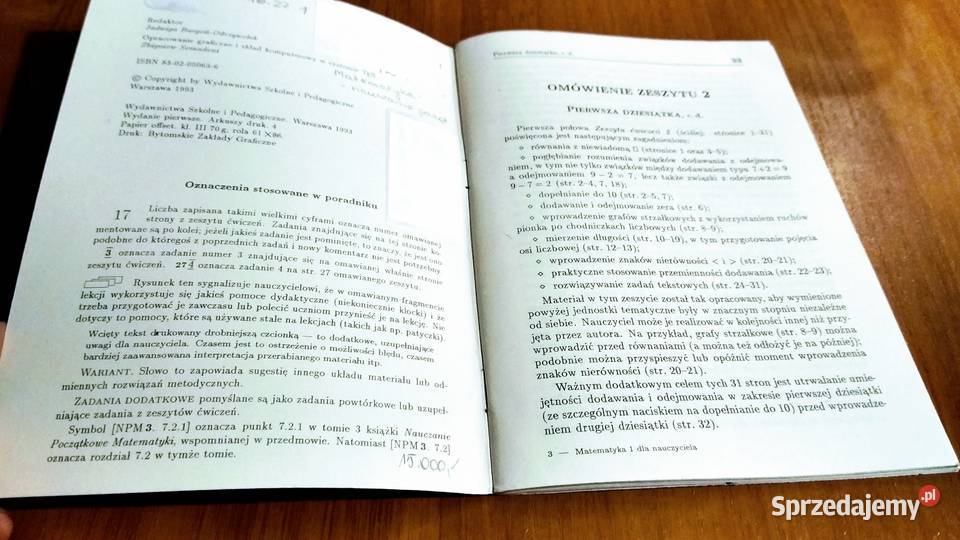 Matematyka 1 książka nauczyciela Zbigniew miękka Gdańsk