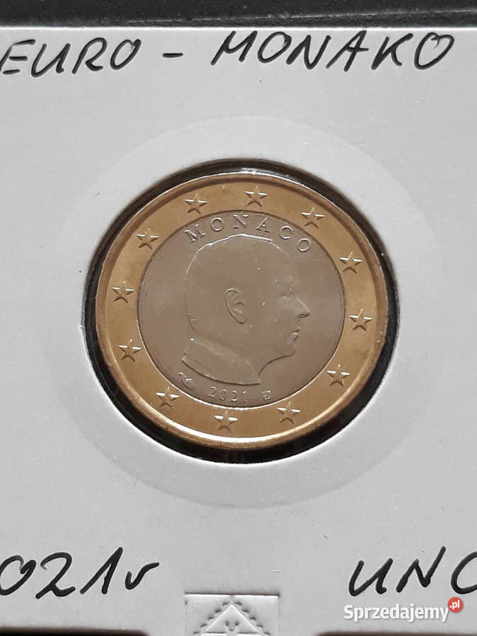 1 Euro Monako 2021 r mennicze Konin