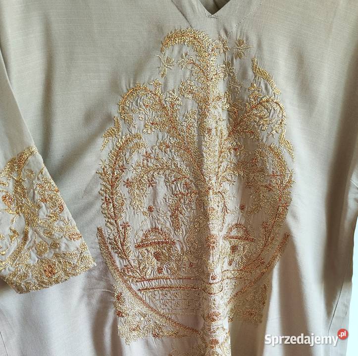 Nowa długa tunika kurta kameez S boho bohemian Moda i Styl zachodniopomorskie Szczecin