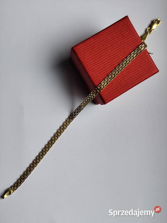 Złota bransoletka splot Bismarck Bransoletki Skarżysko-Kamienna