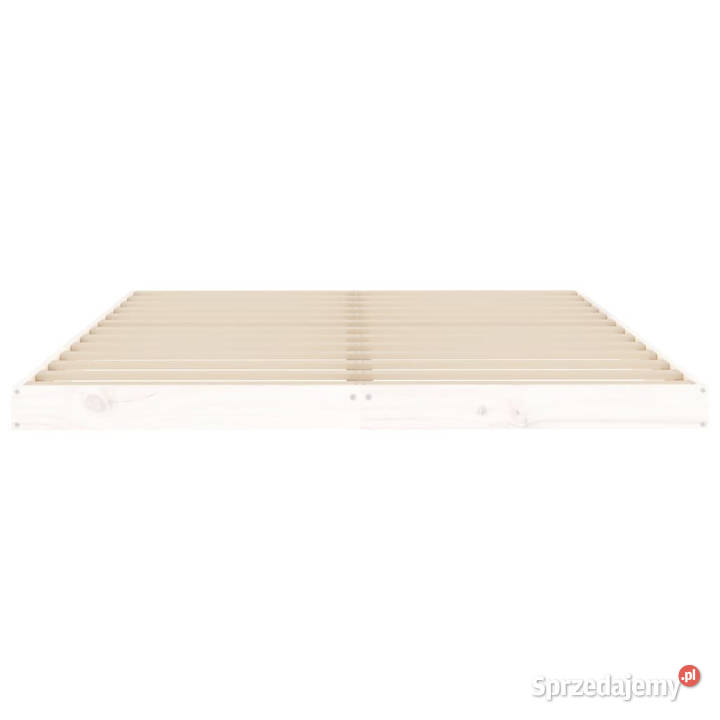 Rama łóżka biała lite drewno sosnowe 140 x 190 Warszawa