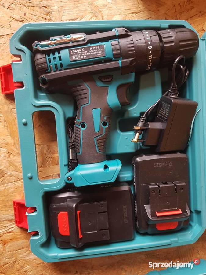 Wkrętarka AKUMULATOROWA Wiertarka UDAR 2x 2Ah