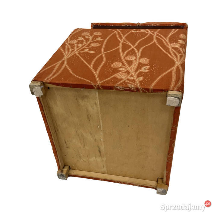 Art Deco pufa tapicerowana ze schowkiem Niemcy Warszawa