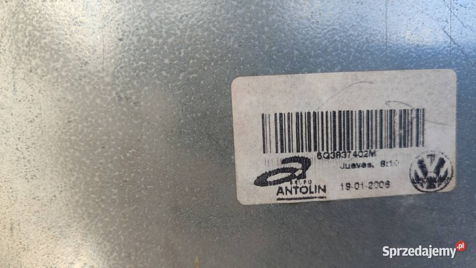 12VW POLO 9N 3D MECHANIZM PODNOŚNIK PRZÓD PRAWY Włoszczowa