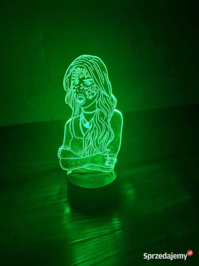 nowa lampka nocna 3D zmieniająca kolory Sandomierz