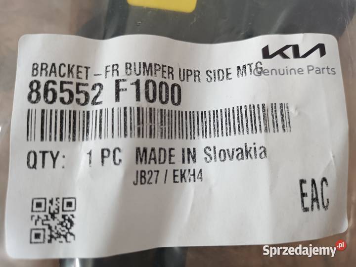 KIA SPORTAGE 15 ŚLIZG MOCOWANIE ZDERZAKA PRAWY osobowe Pleszew
