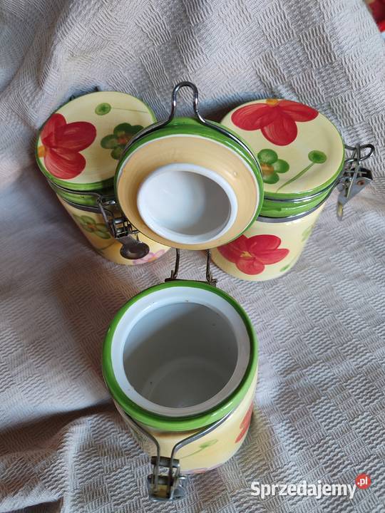Ceramiczne pojemniki kuchenne z zapięciem Gdańsk