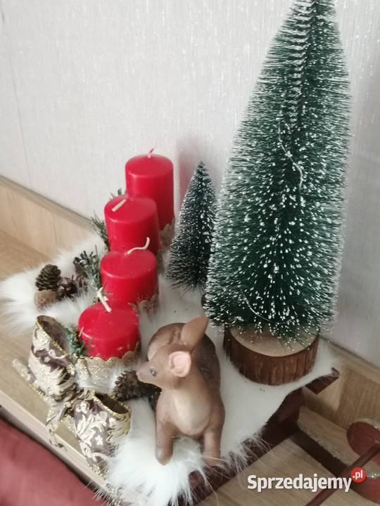 Stroik świąteczny Bożo Narodzeniowy na saniach Katowice
