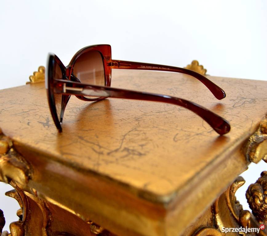 TOM FORD OKULARY PRZECIWSŁONECZNE BRĄZ CZARNE Bydgoszcz sprzedam