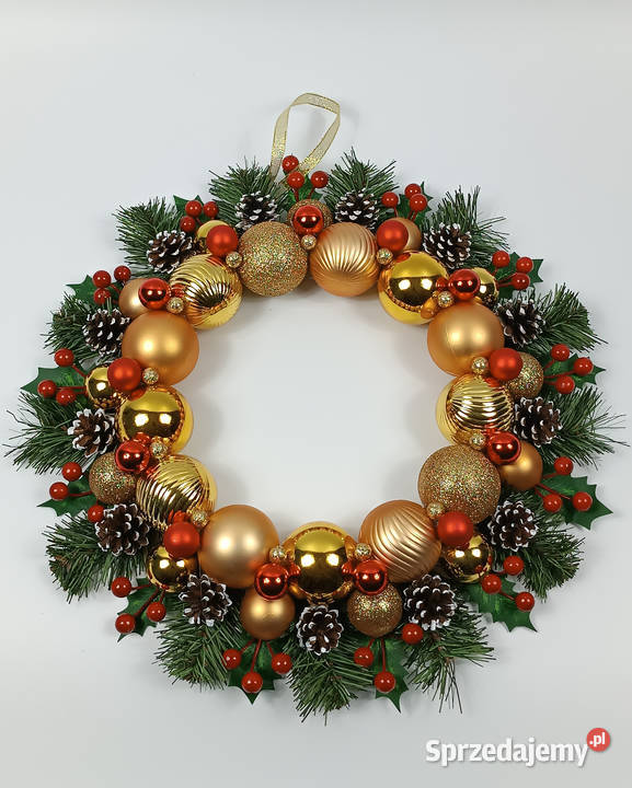 Świąteczny wianek bożonarodzeniowy 45 Turek