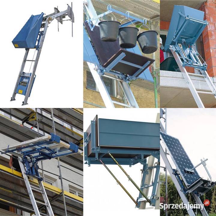 Wynajem winda dekarska drabina dekarska wyciąg Usługi