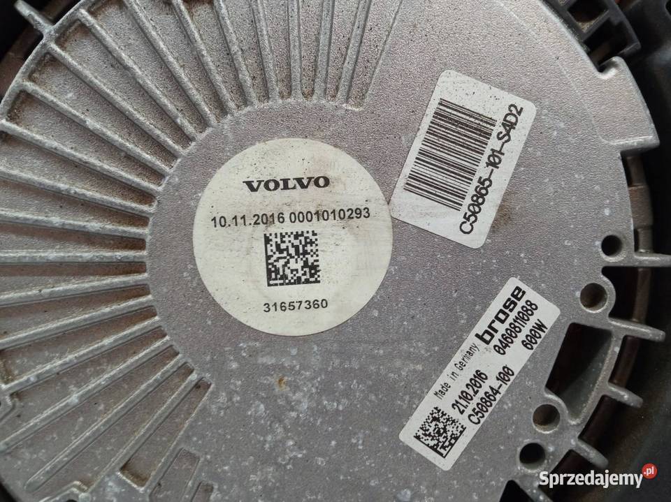 WENTYLATOR CHŁODNICY 20 B 31657360 Volvo S90 II świętokrzyskie