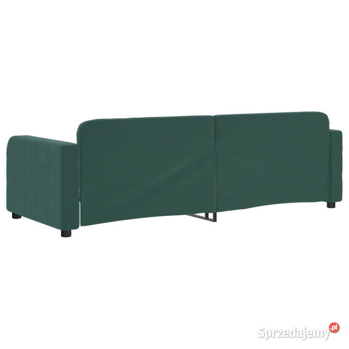 Sofa z funkcją spania ciemnozielona aksamitna Warszawa sprzedam