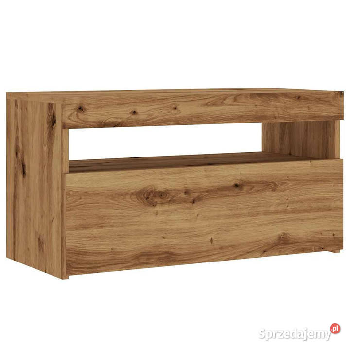 Szafka pod TV z oświetleniem LED dąb artisan Warszawa sprzedam