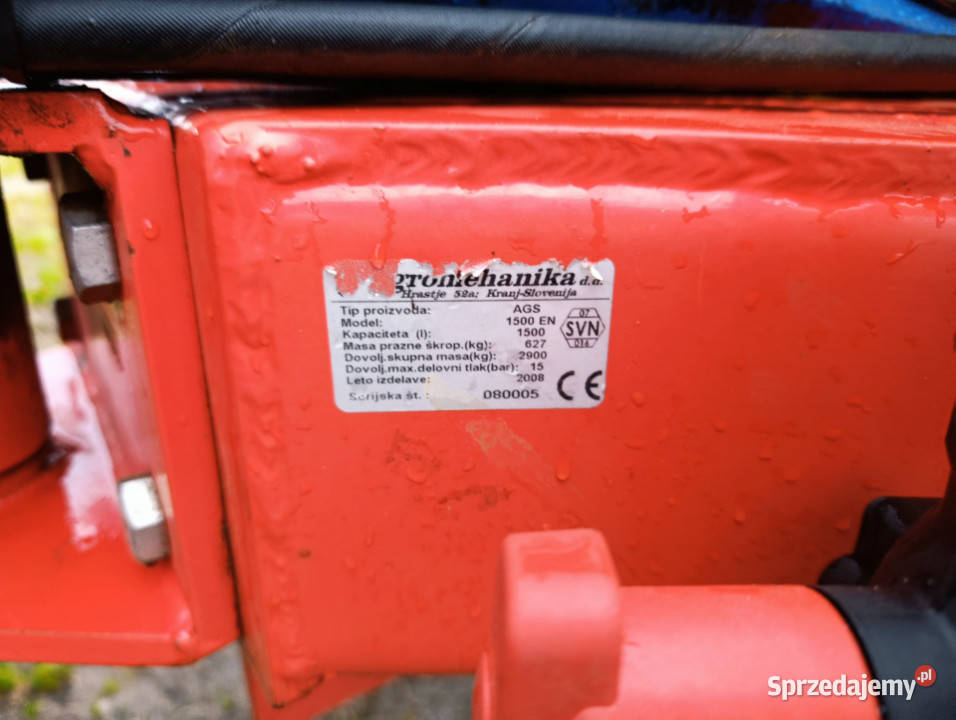 Opryskiwacz zaczepiany AGROMECHANIKA AGS 1500 EN Czarne