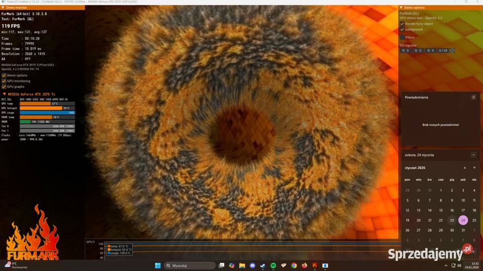 Gigabyte GeForce RTX 3070 Ti VISION OC 8GB Dębica