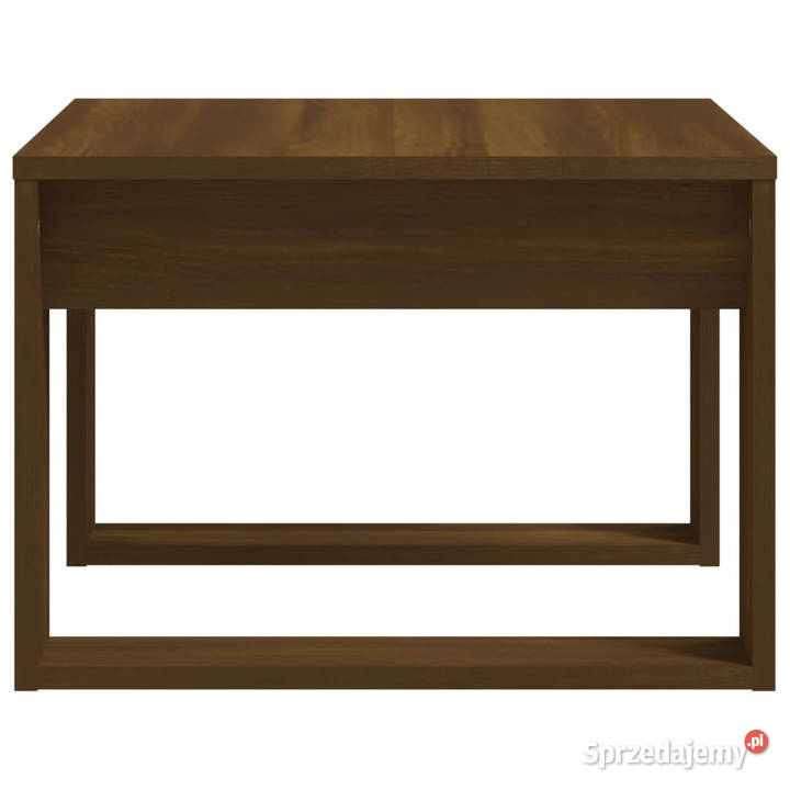 Stolik boczny brązowy dąb 50x50x35 materiał Warszawa