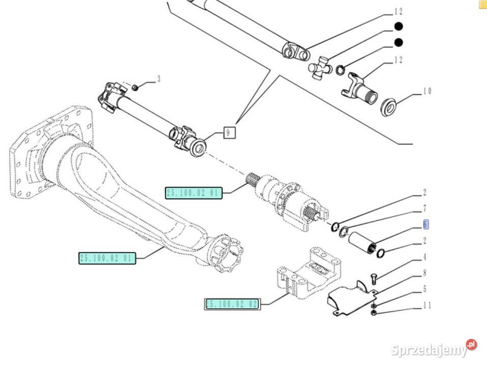 Tuleja 47135384 T7 T6000 CVT Puma Case Holland New Holland