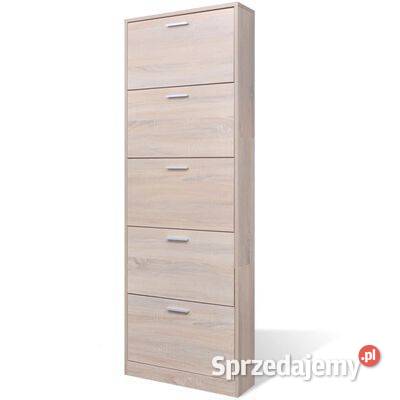 vidaXL Biała drewniana szafka na buty w kolorze Warszawa sprzedam
