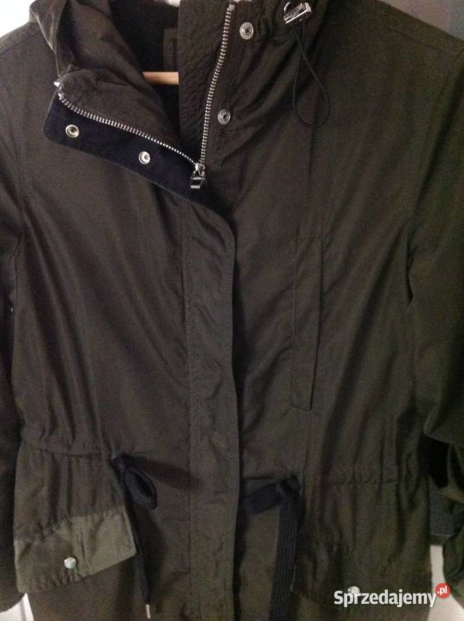 Cienka Kurtka Parka Khaki Damska BERSHKA XS lubuskie Nowa Sól