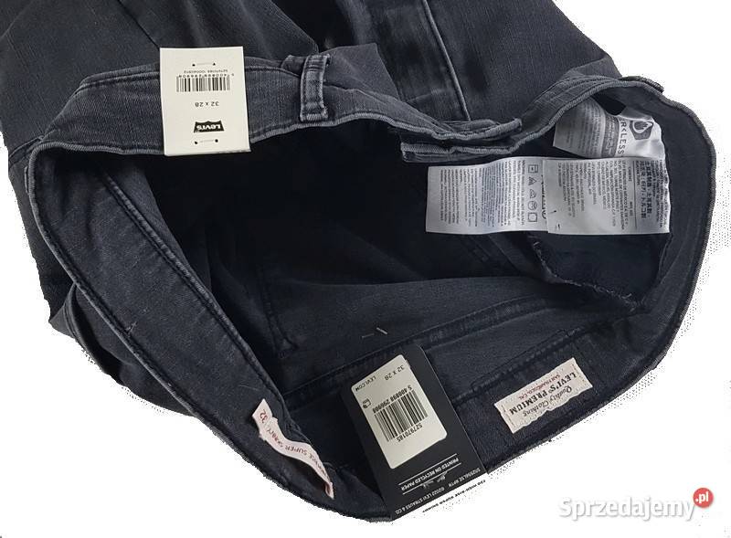 Damskie jeansy Levis 720 czarne rurki wysoki Moda i Styl