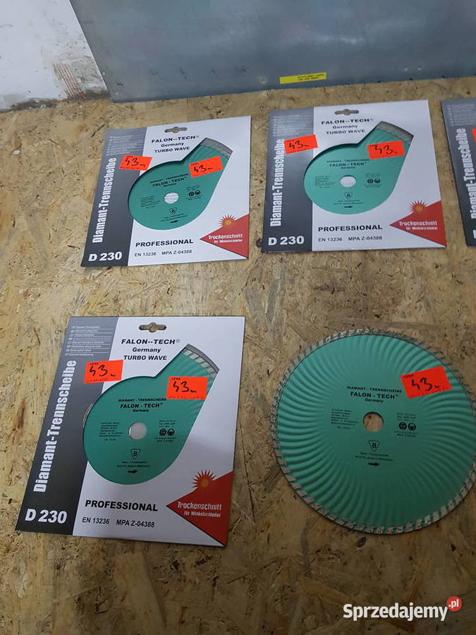 TARCZA DIAMENTOWA 230 x 222 mm TURBO FALON TECH wielkopolskie