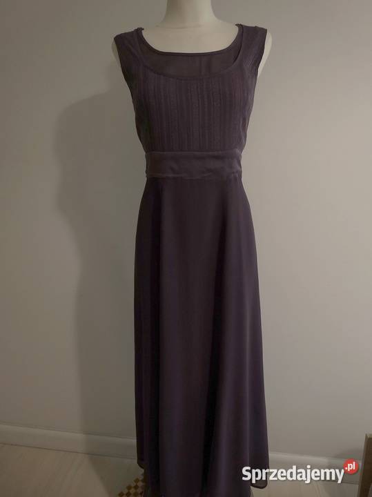 Sukienka Długa Jedwabna 100 Naturalny Jedwab Rozmiar 40(L)