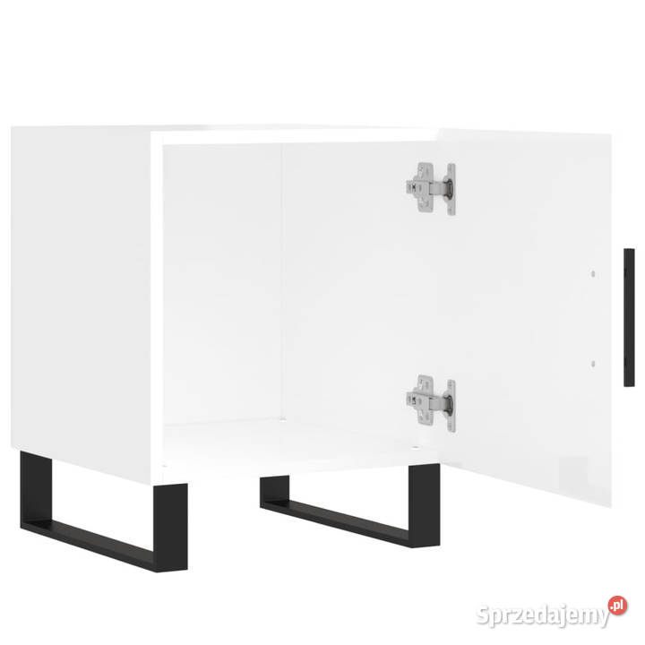 Szafka nocna biała z połyskiem 40x40x50 WM827616 Nocne Warszawa sprzedam
