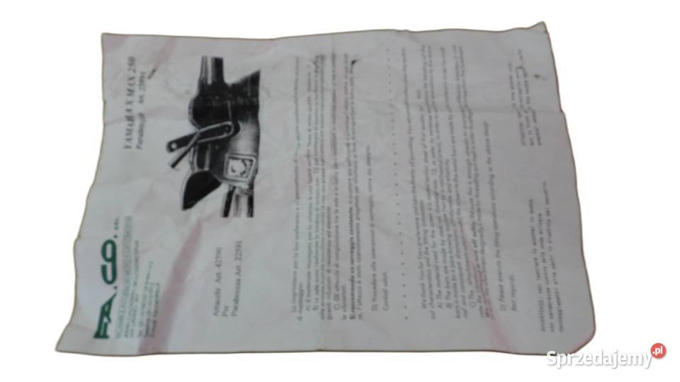 STELAŻ UCHWYT MOCOWANIE SZYBY FACO YAMAHA X 250 Bielsk Podlaski