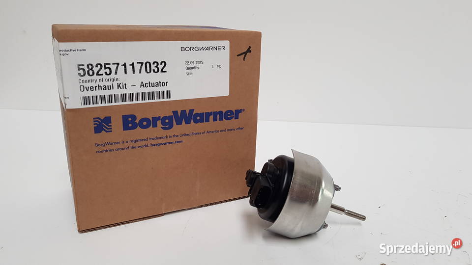 Nowy aktuator BorgWarner KKK 58257117032 ciężarowe Siedlce